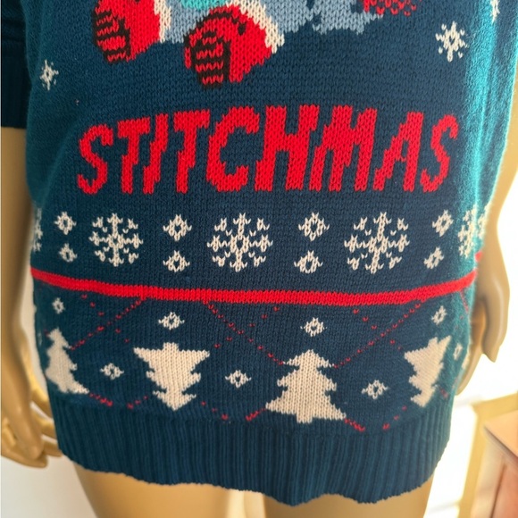 Disney Merry Stitchmas Sweater. Ptp 20” length 26” - Picture 4 of 6